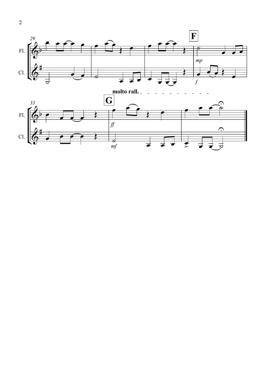 Yesterday Woodwind Duet scores gallery preview page 2