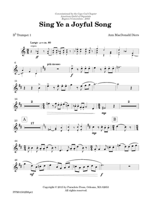 Sing Ye a Joyful Song - Brass Parts