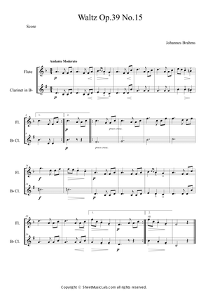 Waltz op.39 no.15 Easy Version in F