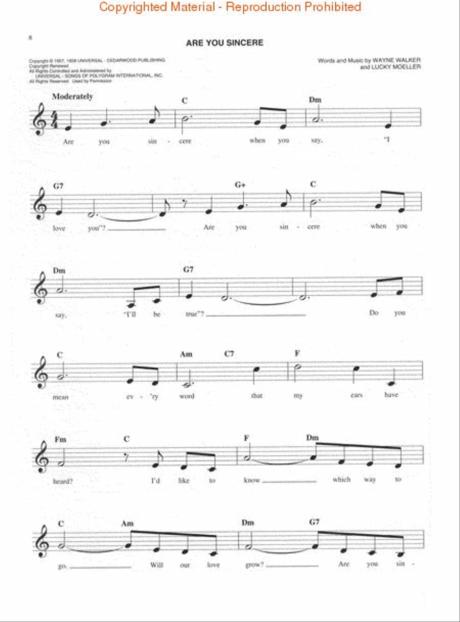The Easy Fifties Fake Book Piano scores gallery preview page 3