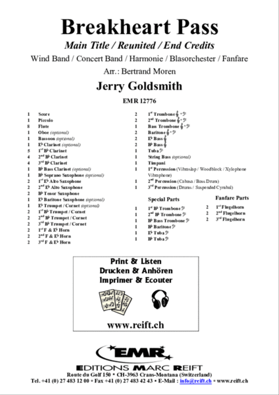Breakheart Pass Concert Band scores gallery preview page 2