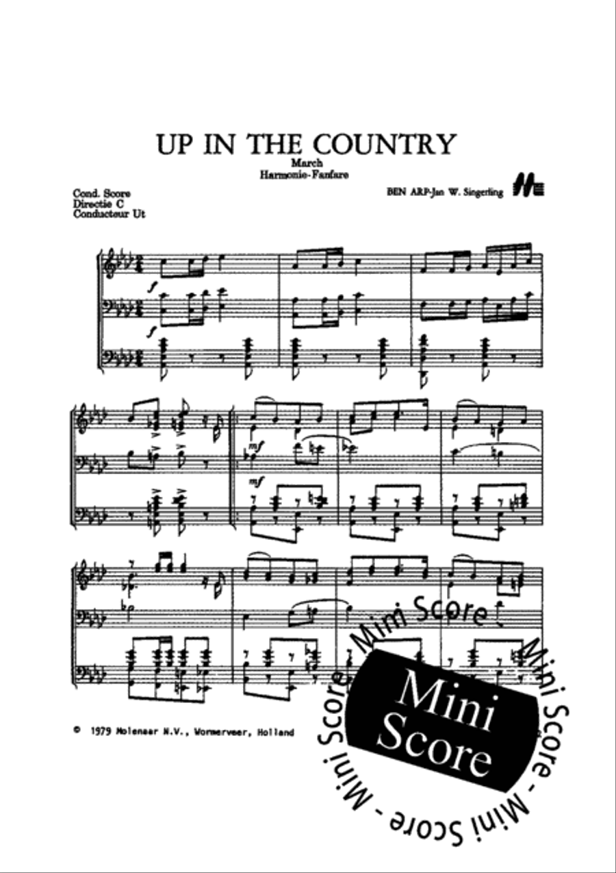 Up in the Country Fanfare Band scores gallery preview page 5