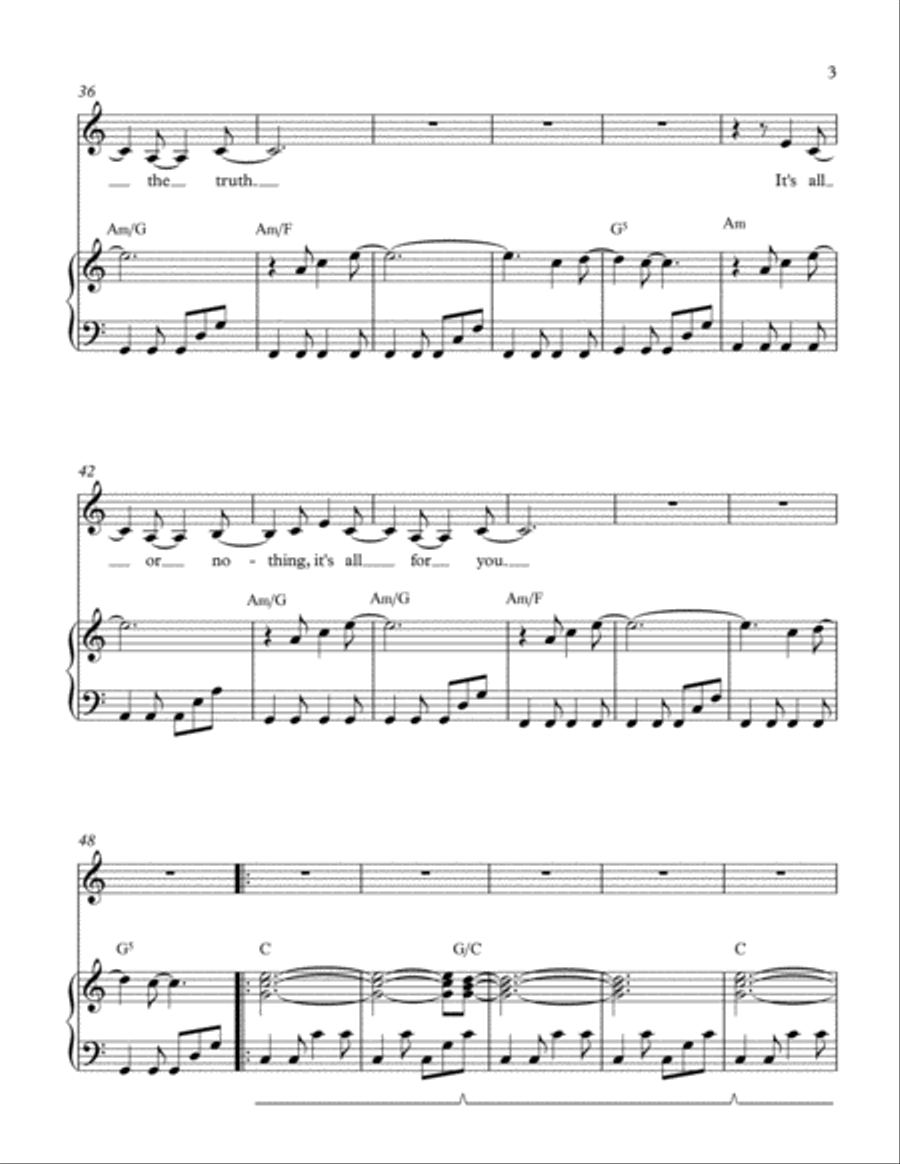 All For You Voice scores gallery preview page 3