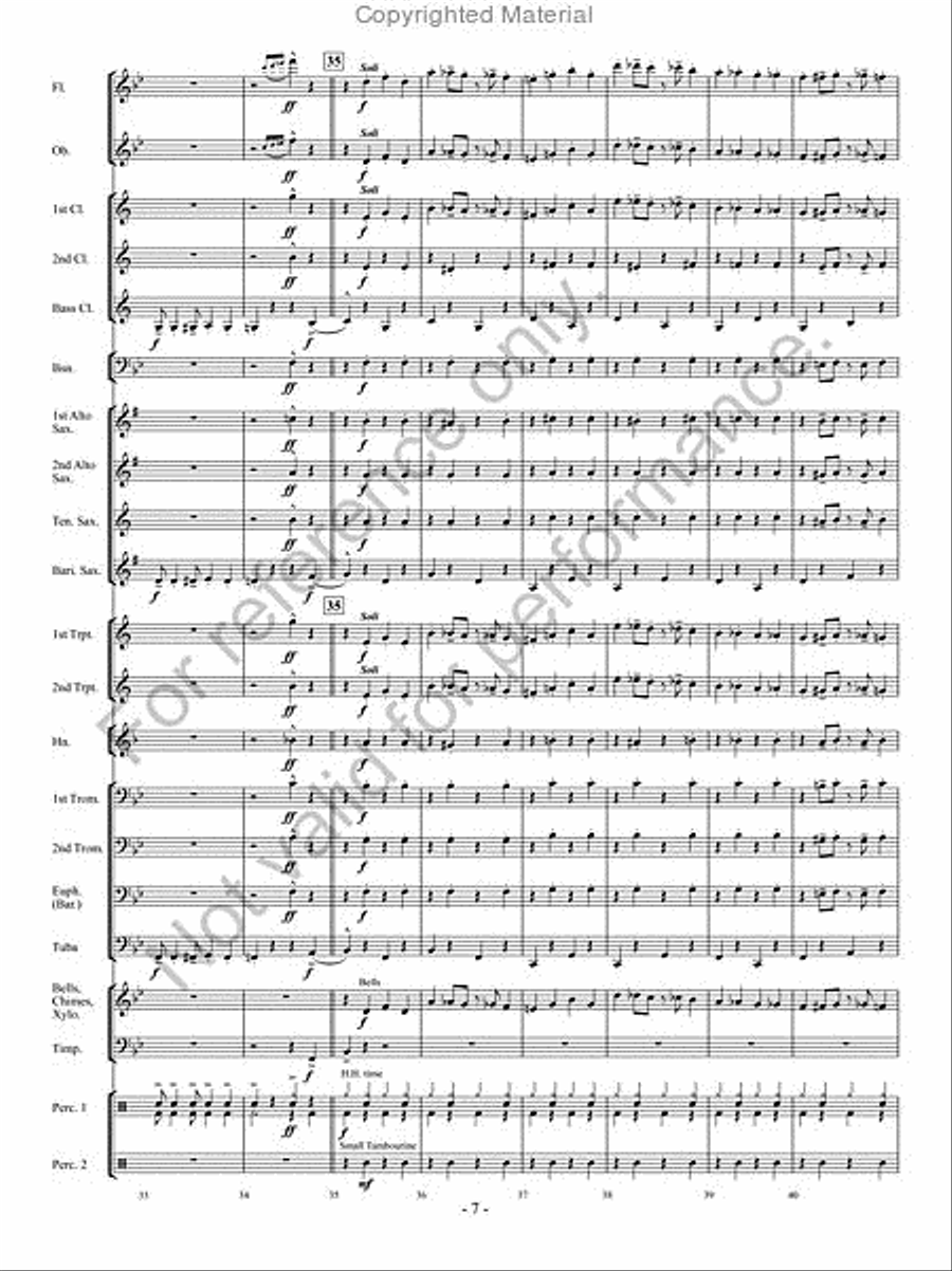 Curtain Call Curtain Call Concert Band scores gallery preview page 6