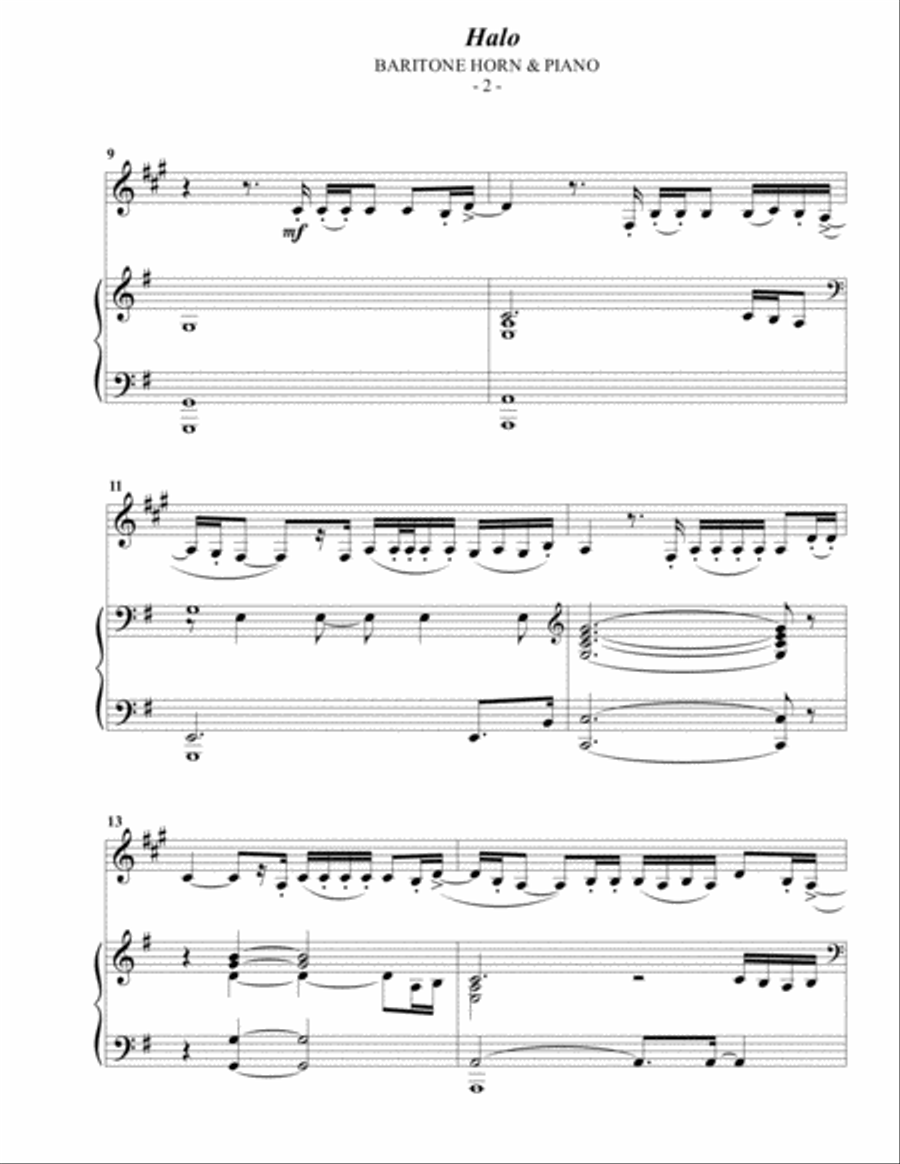Halo Baritone Horn TC scores gallery preview page 2