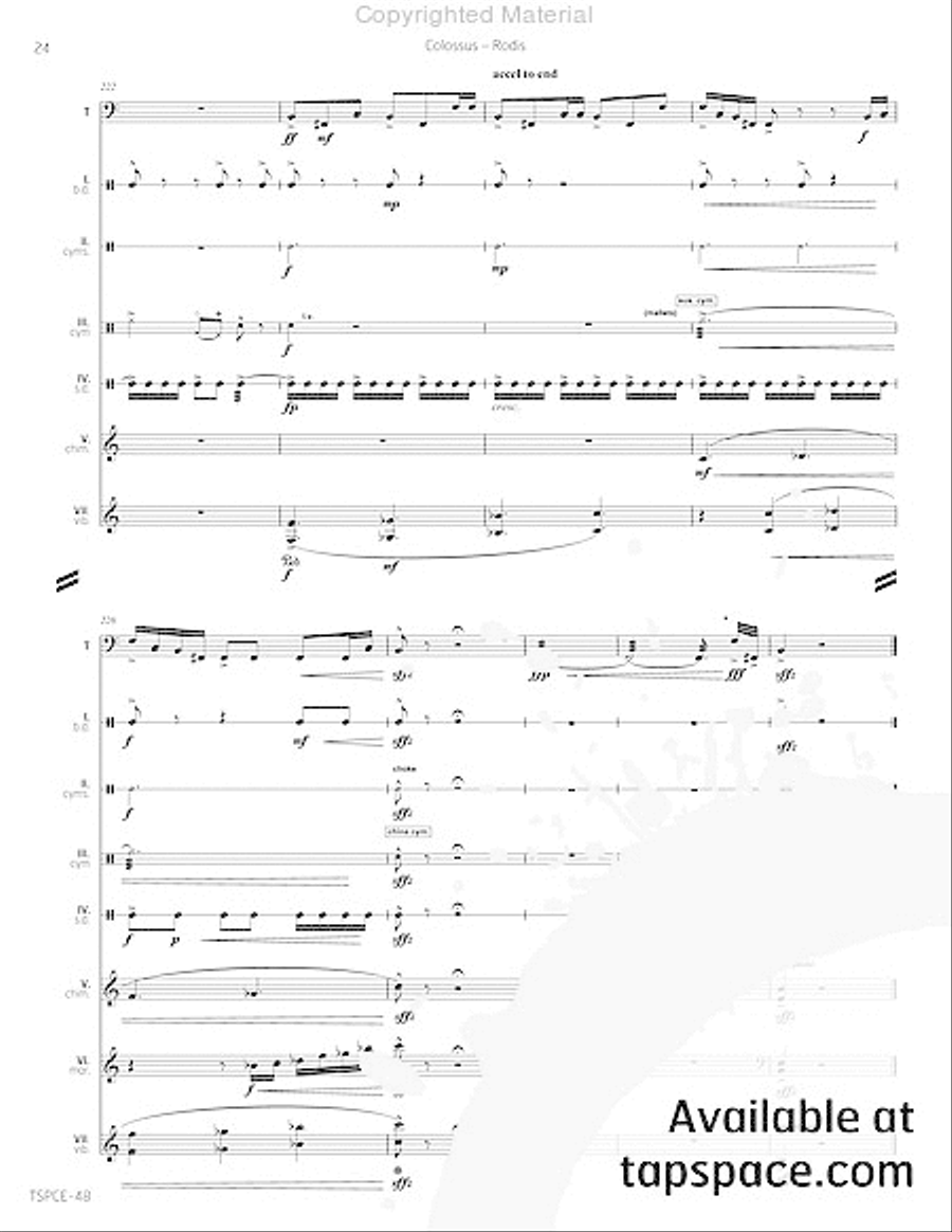Colossus Percussion Ensemble scores gallery preview page 29
