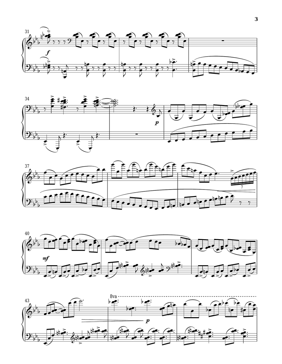 I'm Excited. No, You're Not. Piano Solo scores gallery preview page 3