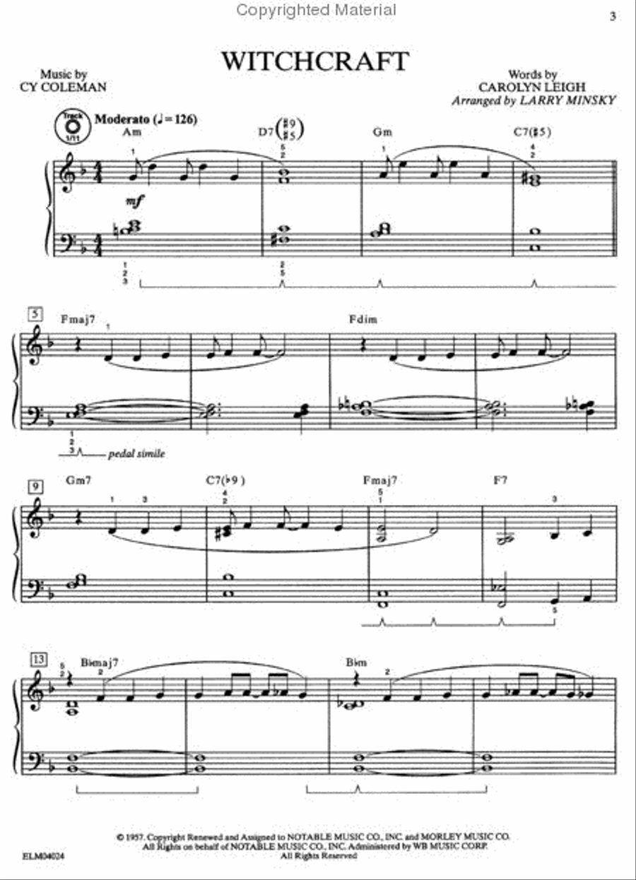 Jazz Hits Piano Solo scores gallery preview page 3