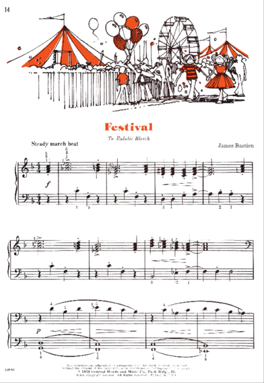 Bastien Favorites, Level 4 Piano Method scores gallery preview page 2