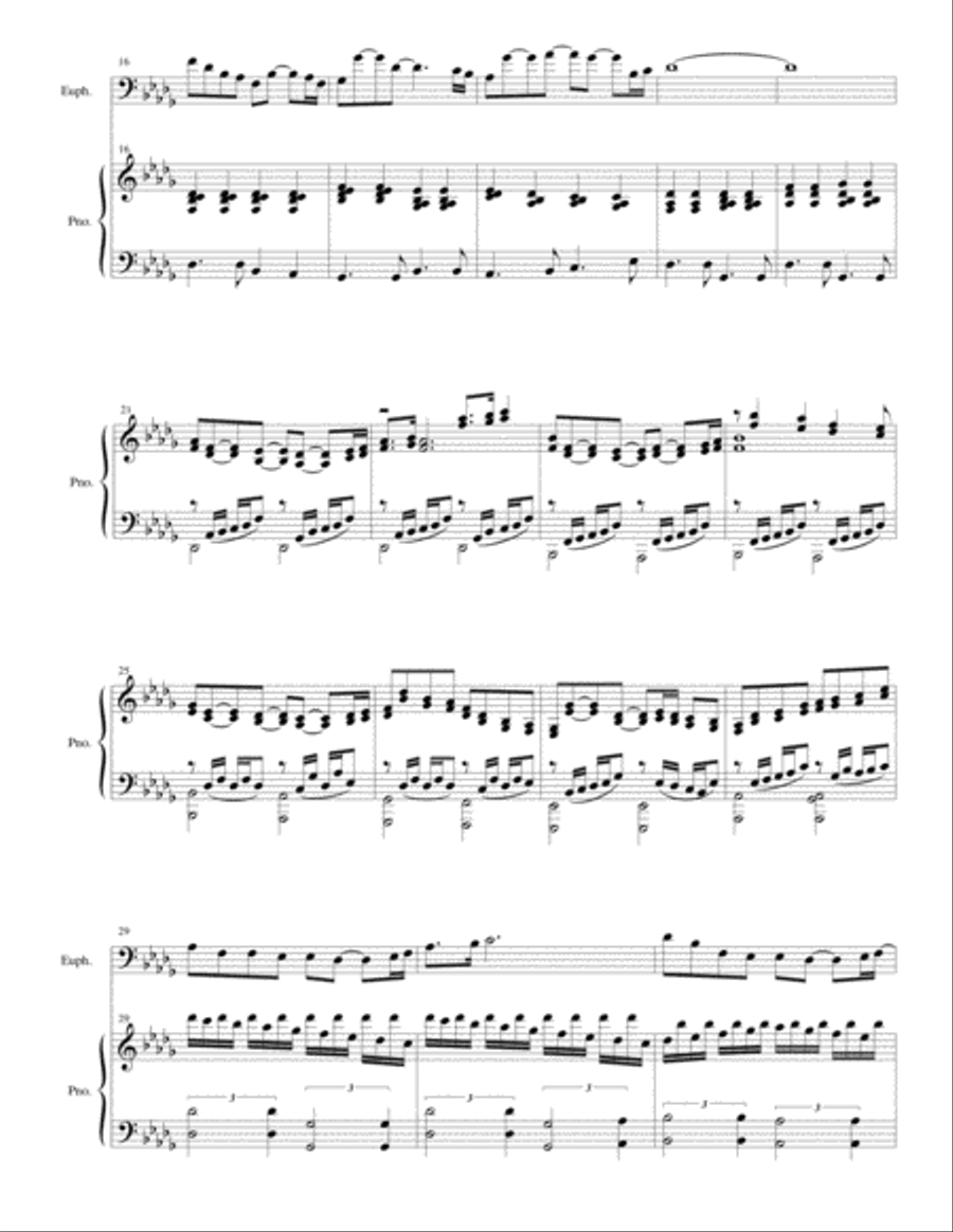 Ballade in D-Flat Ballade in D-Flat Euphonium scores gallery preview page 2