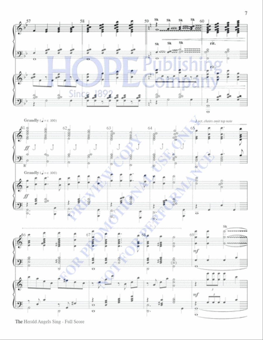 The Herald Angels Sing The Herald Angels Sing Piano scores gallery preview page 7