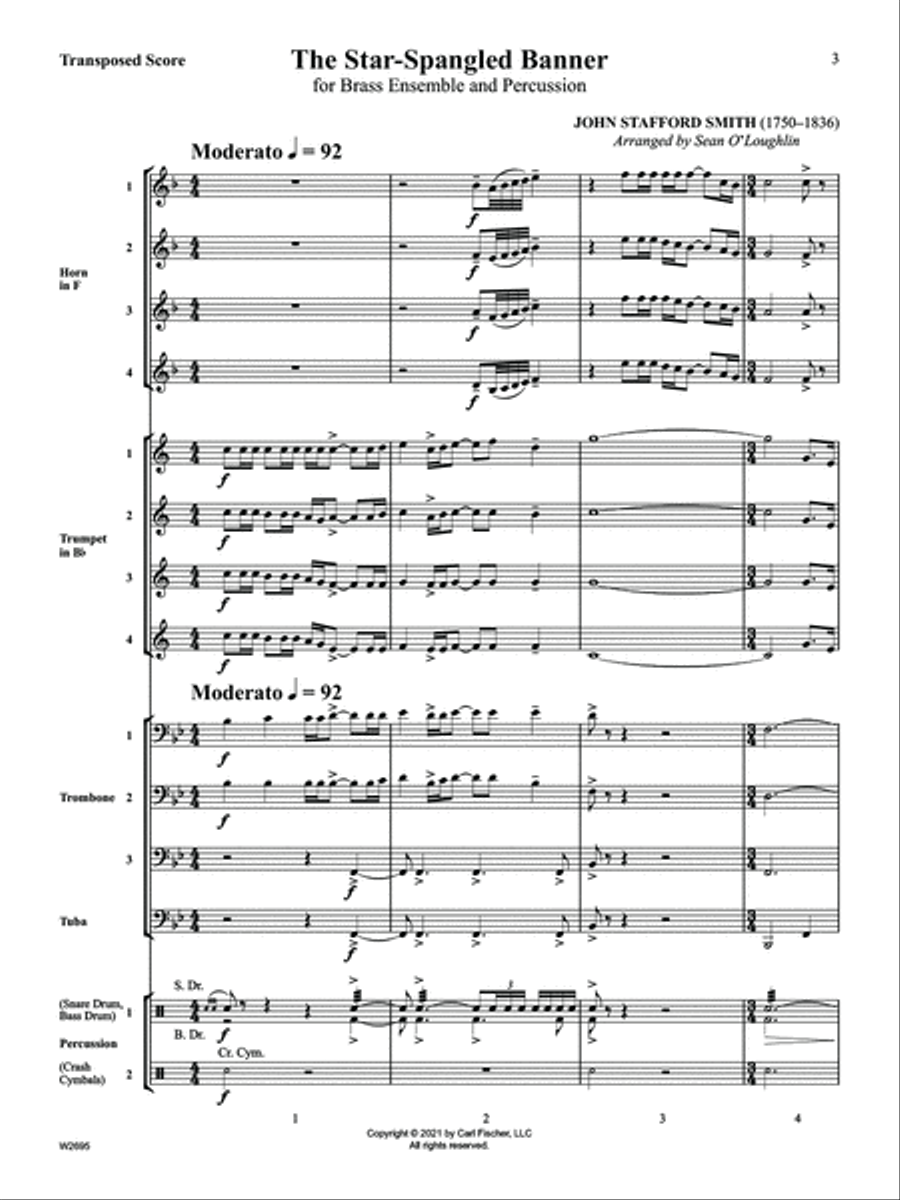 The Star-Spangled Banner Horn scores gallery preview page 2