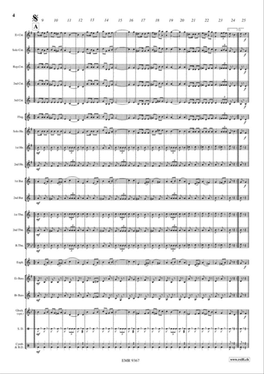 Der Simplonadler Der Simplonadler Brass Band scores gallery preview page 5