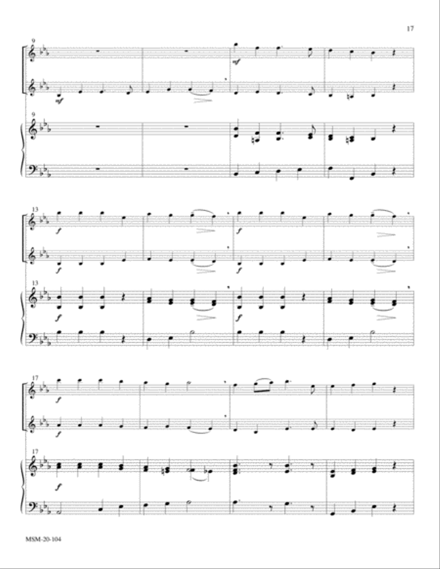 Hark! The Herald Angels Sing Clarinet scores gallery preview page 4