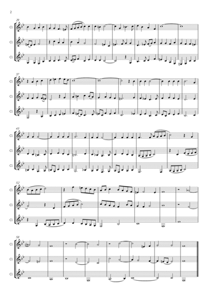 AS FAIR AS MORN - John Wilbye - Bb Clarinet trio - Score and Parts image number null