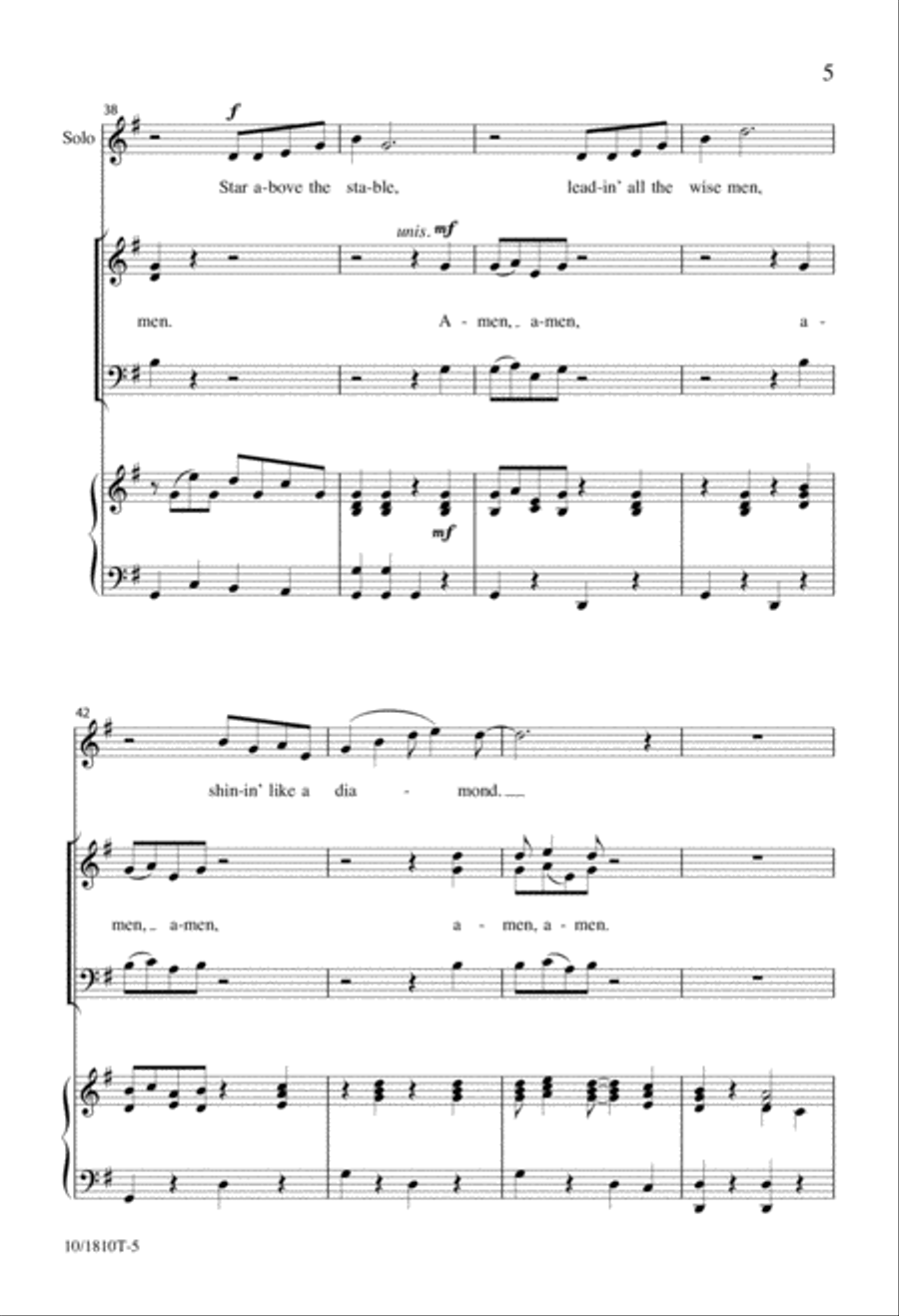 Amen Amen 3-Part scores gallery preview page 5