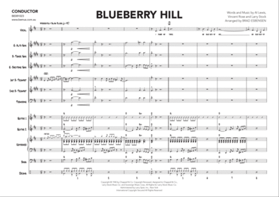 Blueberry Hill Tenor Saxophone scores gallery preview page 3