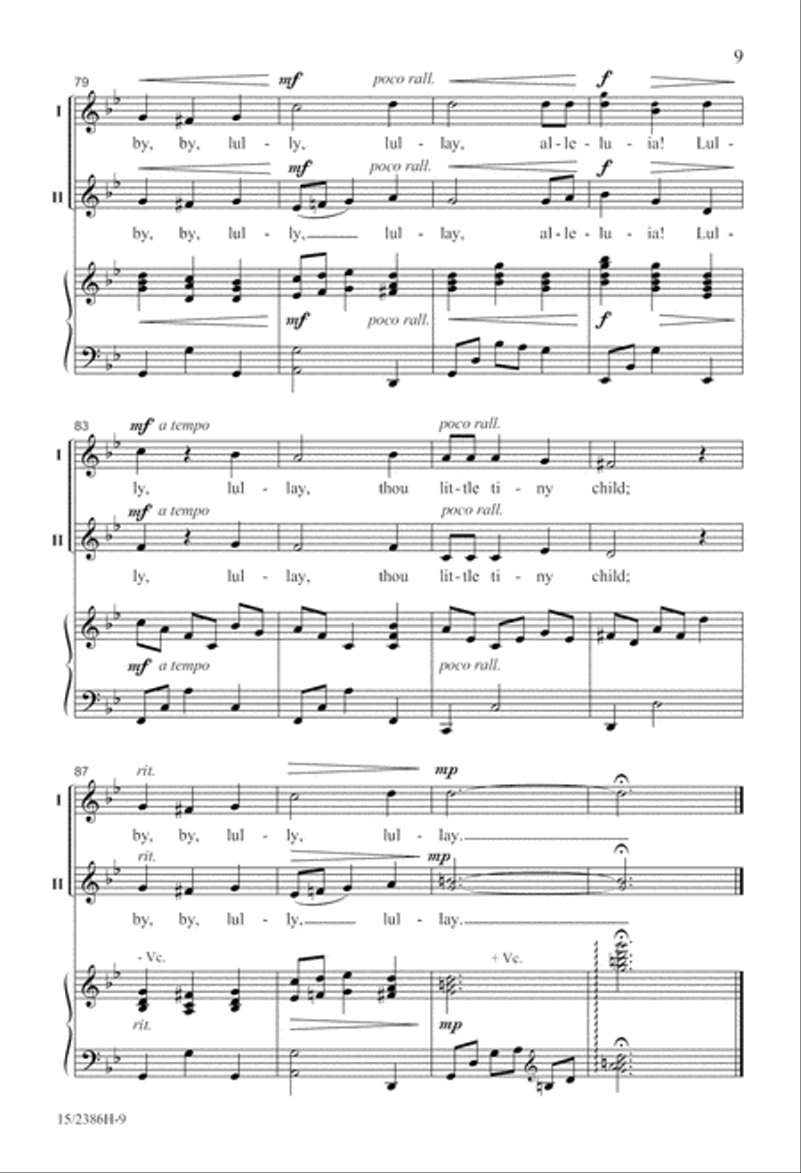 Lullay Alleluia 2-Part scores gallery preview page 9