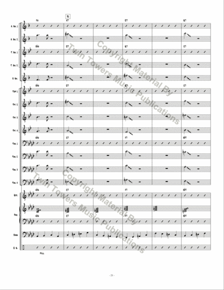 Don't Get Caught Don't Get Caught Jazz Ensemble scores gallery preview page 21