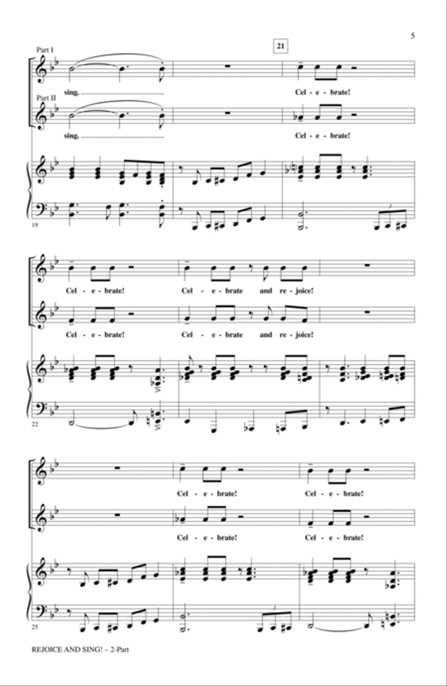 Rejoice And Sing! 2-Part scores gallery preview page 3