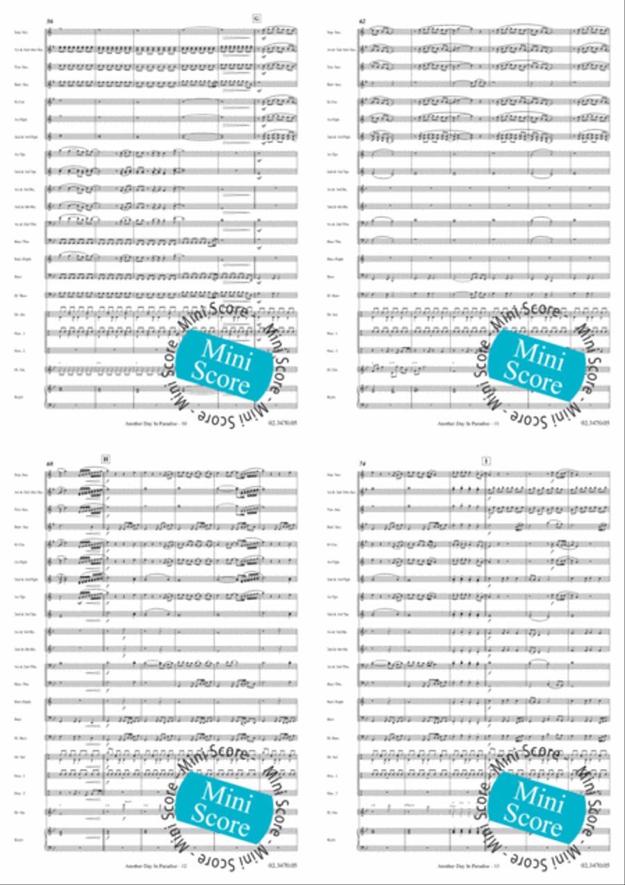 Another Day in Paradise Fanfare Band scores gallery preview page 5