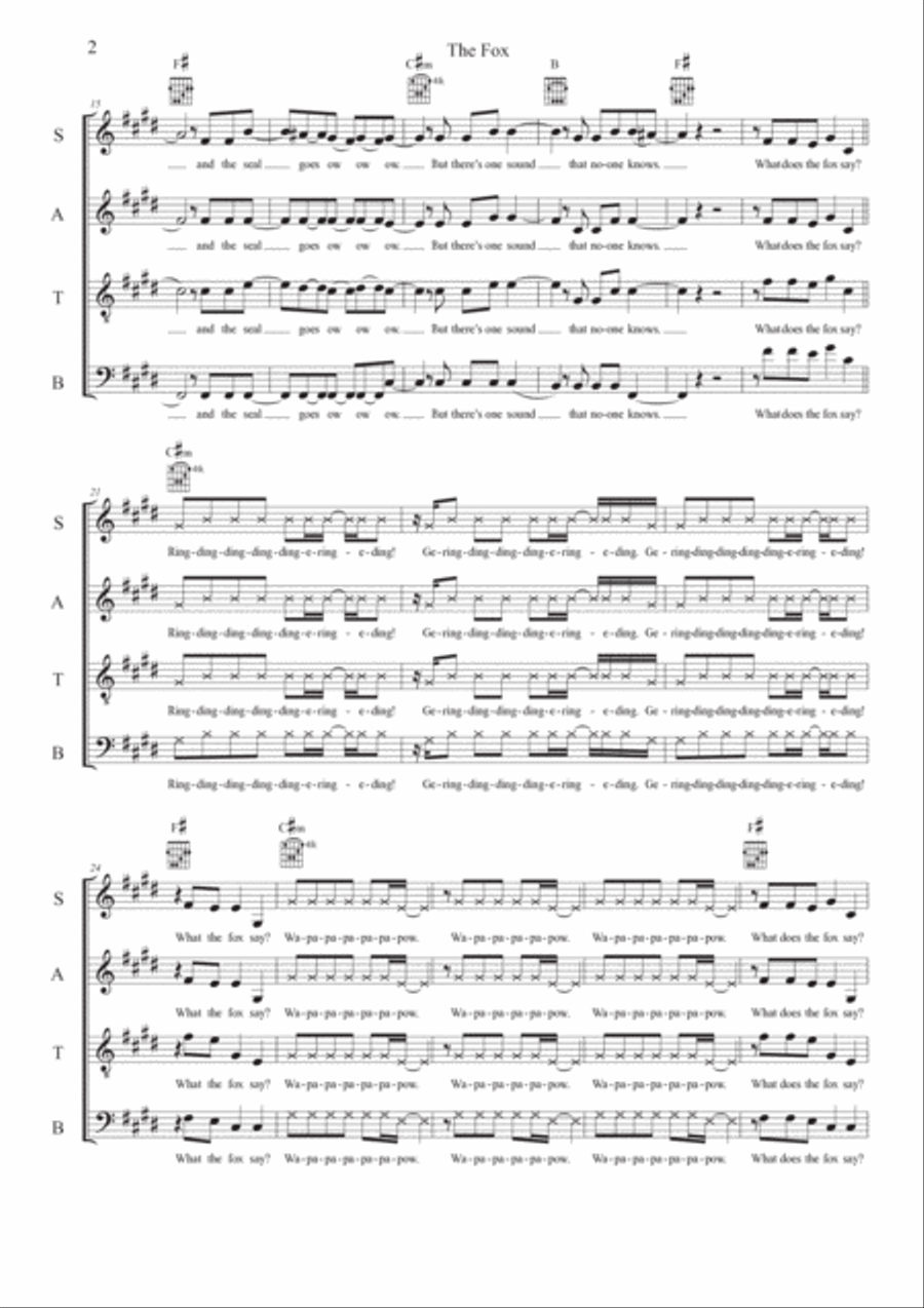 The Fox 4-Part scores gallery preview page 2