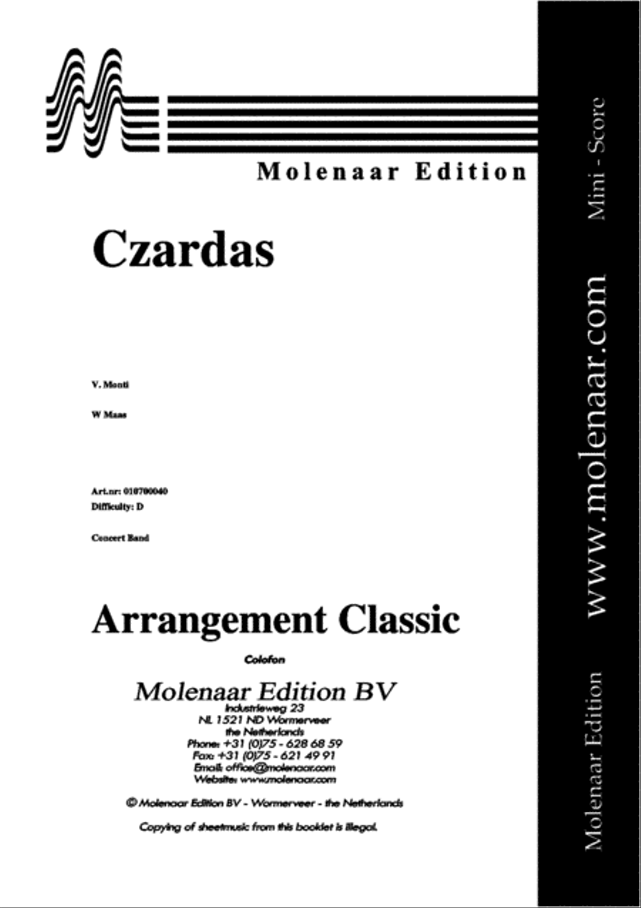 Czardas Concert Band scores gallery preview page 2