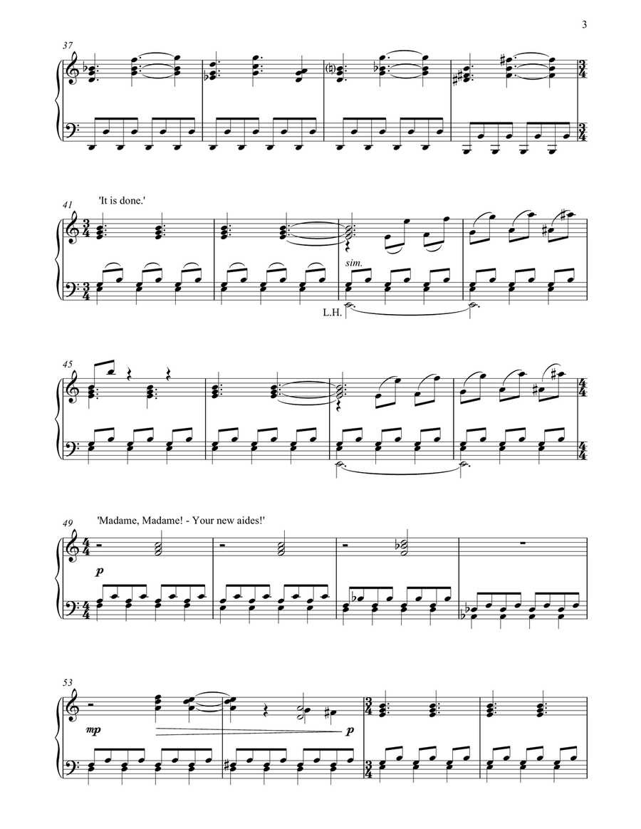 Orphee Suite For Piano, VII. Orphee's Bedroom Final Scene Piano Solo scores gallery preview page 3