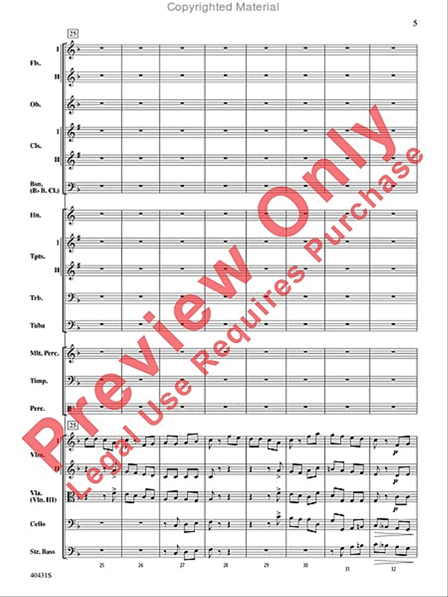 Leroy Anderson's Irish Suite, Part 2 (Themes from) Full Orchestra scores gallery preview page 6