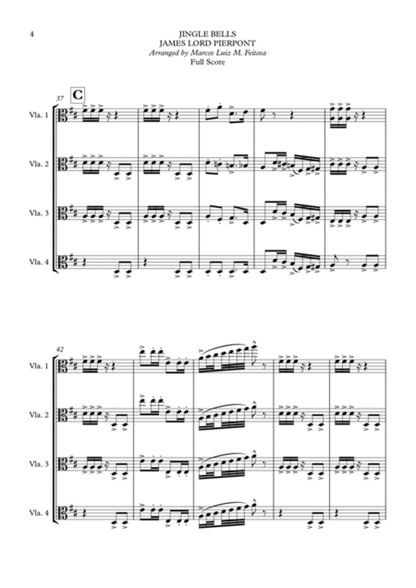 10 Christmas Carols (Book ONE) - Viola Quartet image number null