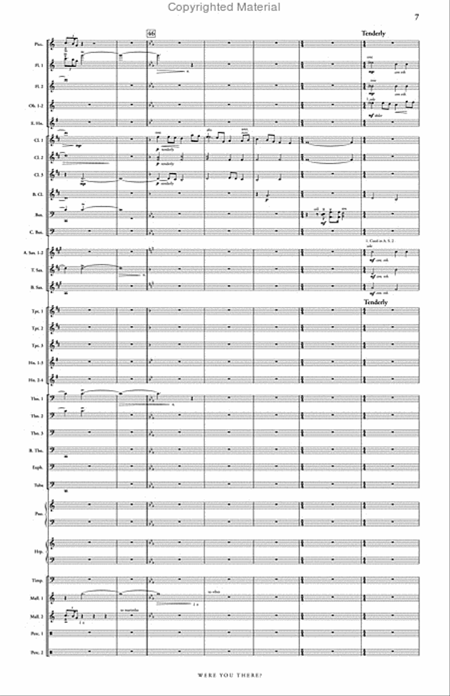 Were You There? Concert Band scores gallery preview page 8