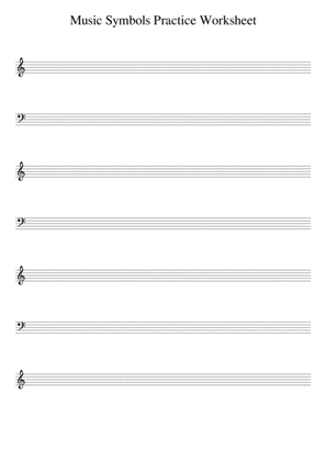 Practise Writing Clefs