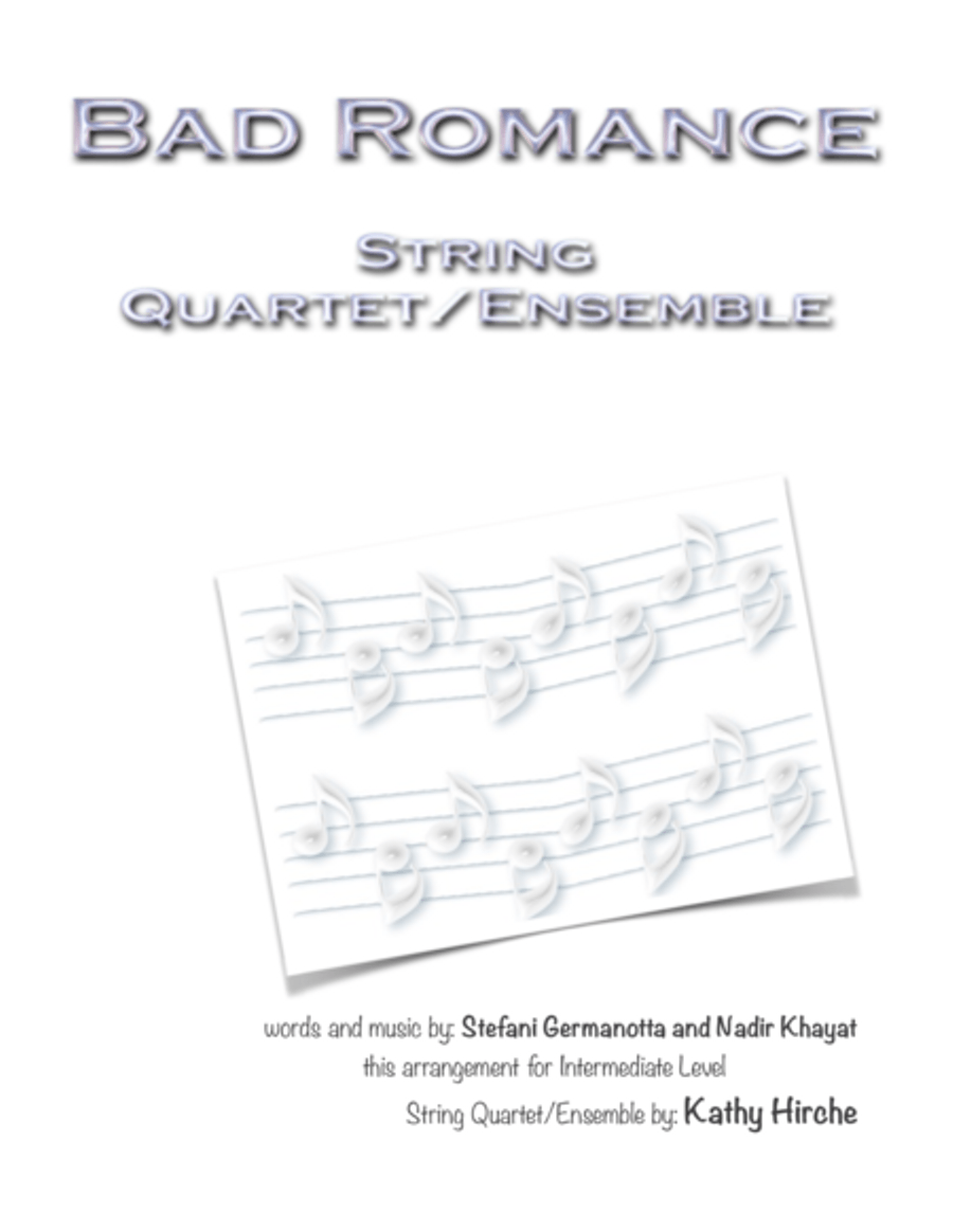 Bad Romance String Orchestra scores gallery preview page 1