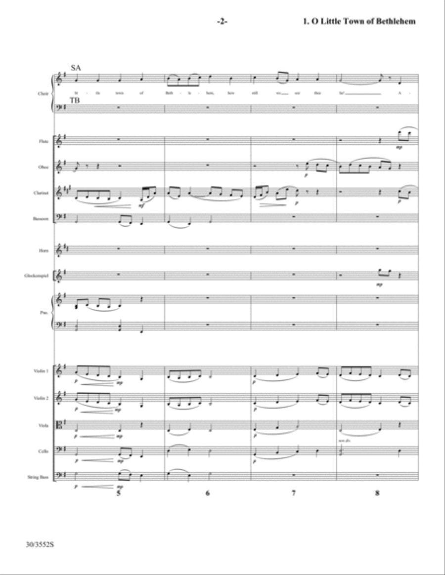 Come Now to Bethlehem - CD with Printable Parts Choir scores gallery preview page 4