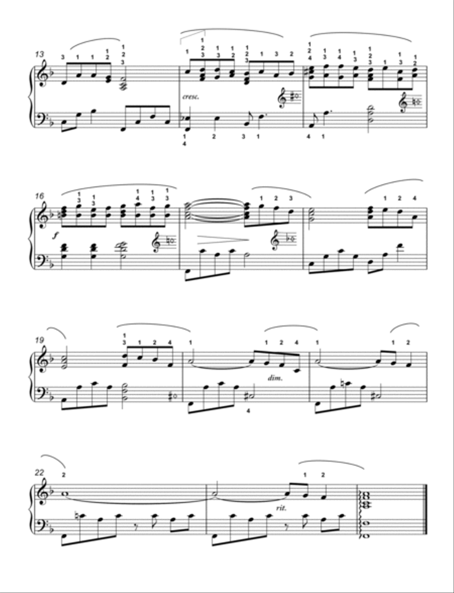 From Chopin’s Tristesse Etude Op. 10, No. 3 Celtic Harp scores gallery preview page 3