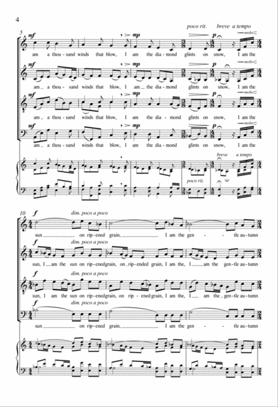 I Am 4-Part scores gallery preview page 4