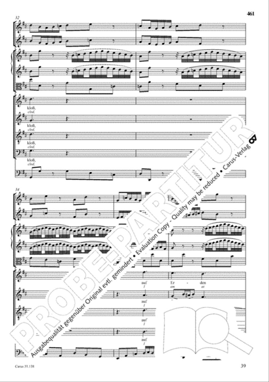 The Complete Sacred Vocal Works (Das geistliche Vokalwerk) Voice scores gallery preview page 462
