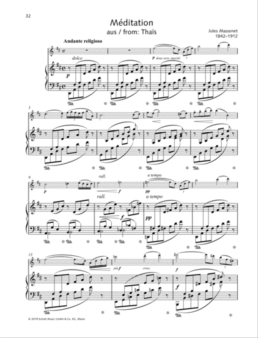 Meditation Violin Solo scores gallery preview page 2
