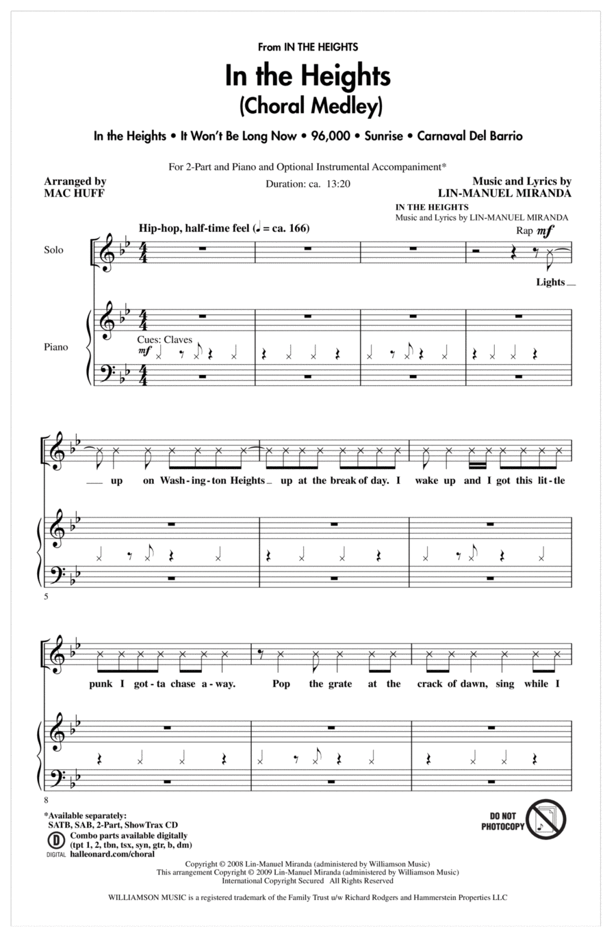 In The Heights (Choral Medley) (arr. Mac Huff)