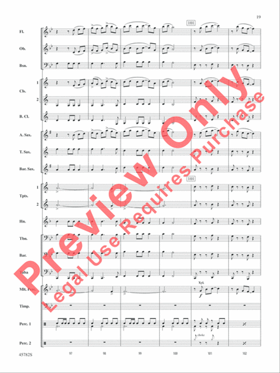 Gabriel's Message Concert Band scores gallery preview page 20