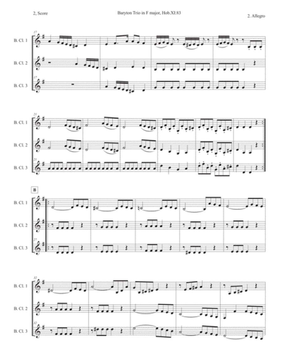 Baryton Trio in F major, Hob.XI:83