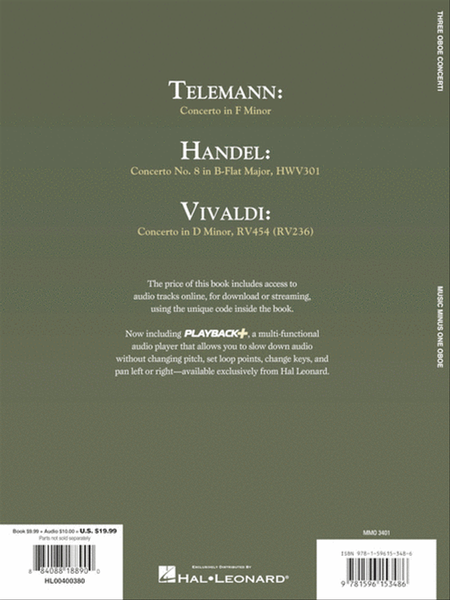 Three Oboe Concerti Oboe Solo scores gallery preview page 6