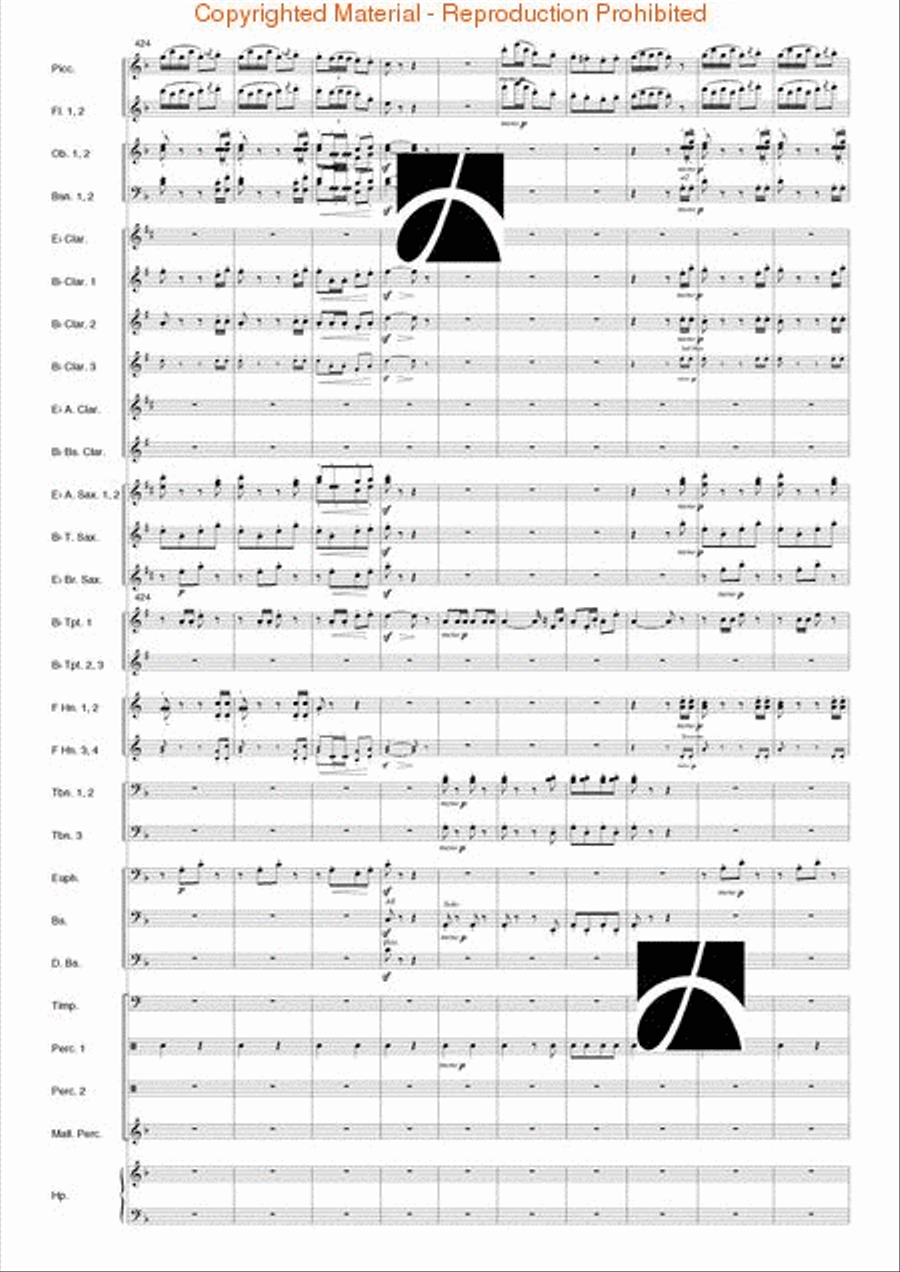 Carmen Suite Concert Band scores gallery preview page 41