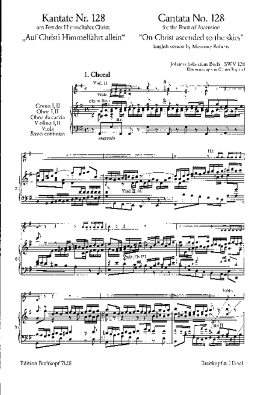 Cantata BWV 128 “On Christ ascended to the skies” ATB scores gallery preview page 2