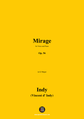 V. d' Indy-Mirage,Op.56,in G Major