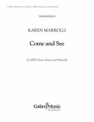 Come and See (Downloadable Violoncello Part)