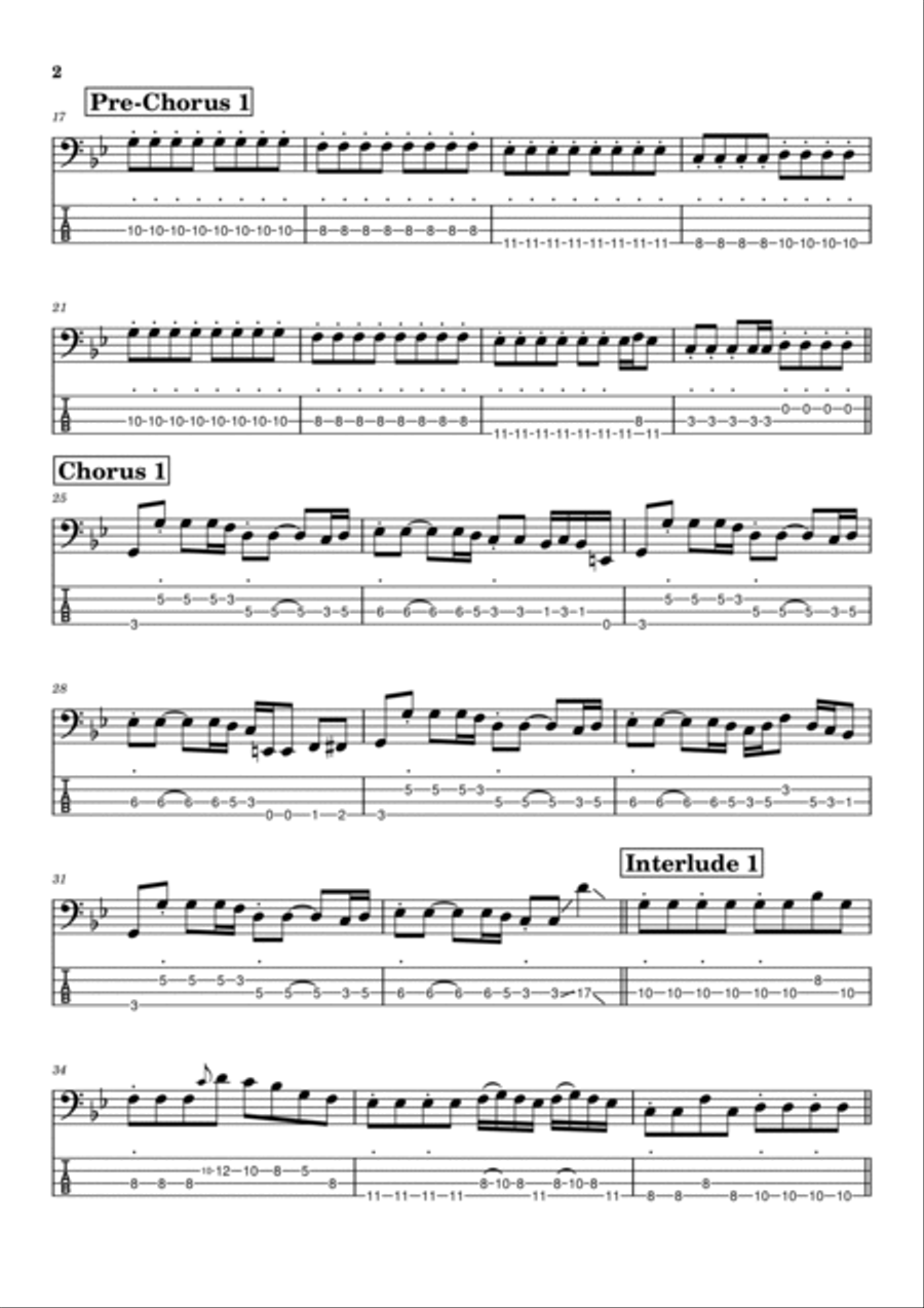 Look Around Look Around Guitar Tablature scores gallery preview page 2