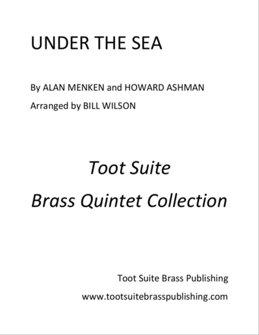 Under The Sea Brass Quintet scores gallery preview page 1