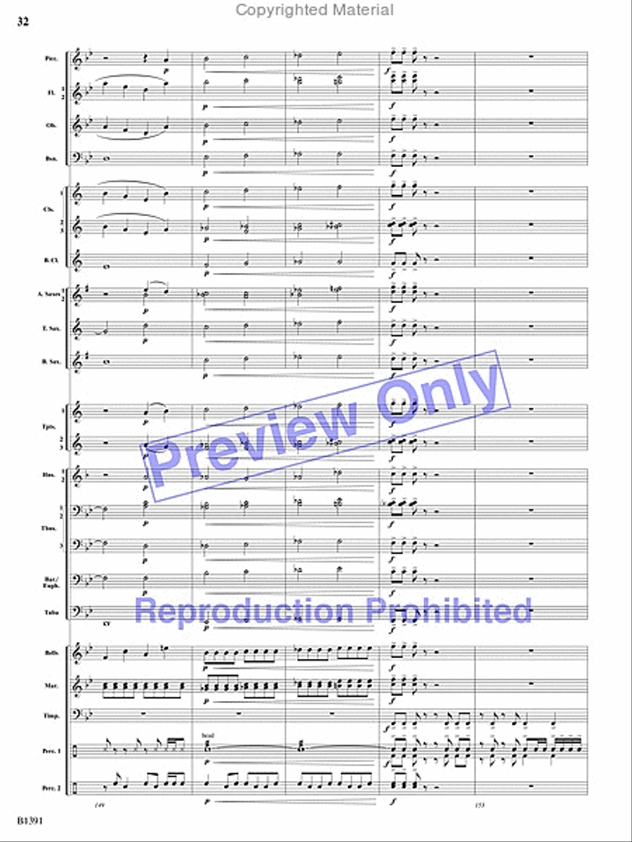 Sunburst Concert Band scores gallery preview page 31
