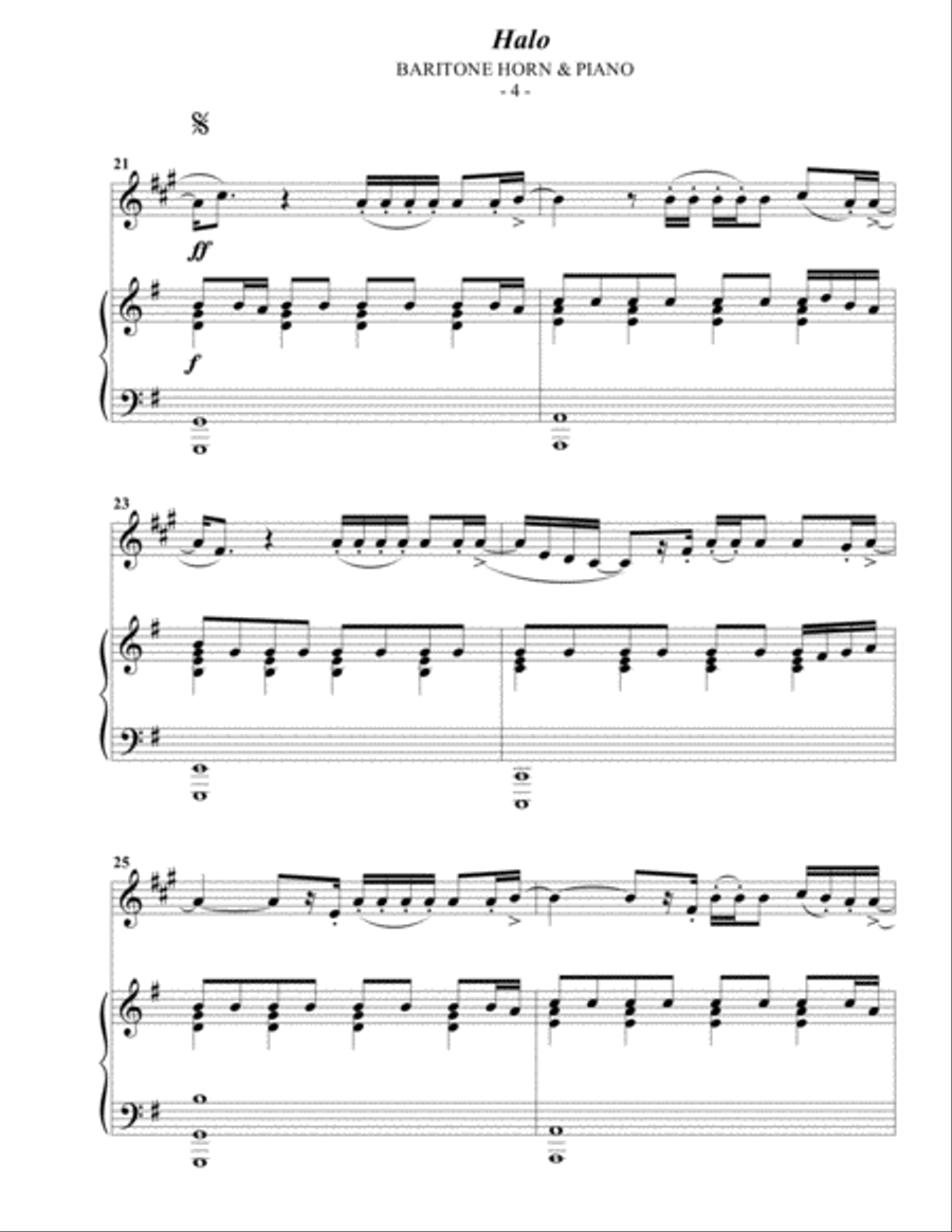 Halo Baritone Horn TC scores gallery preview page 4
